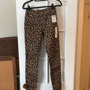 Levi's Brown Leopard Print Skinny Pants